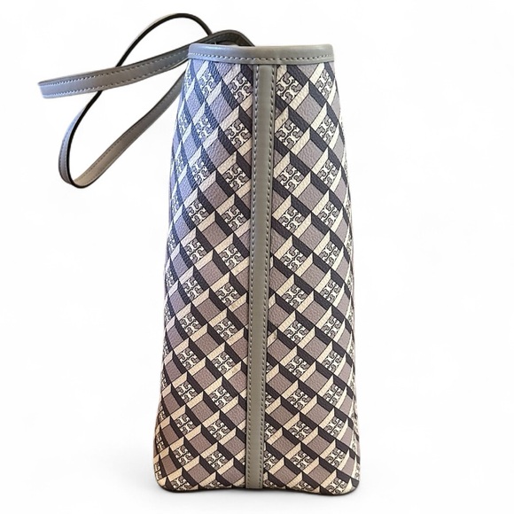 Tory Burch | Geo Logo Stripe Tote Bag EUC - Picture 6 of 13